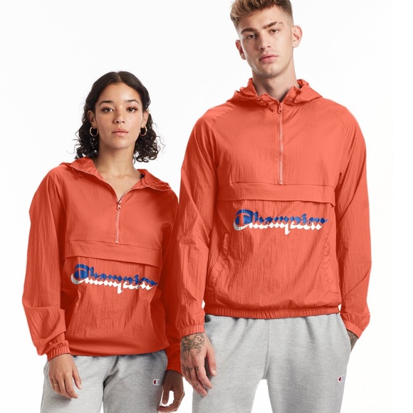 Champion Groovy Papay Manorak Orange Windbreaker - Picture 6 of 6